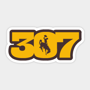 Wyoming Flag 307 Sticker